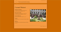 Desktop Screenshot of carmel-mataro.net